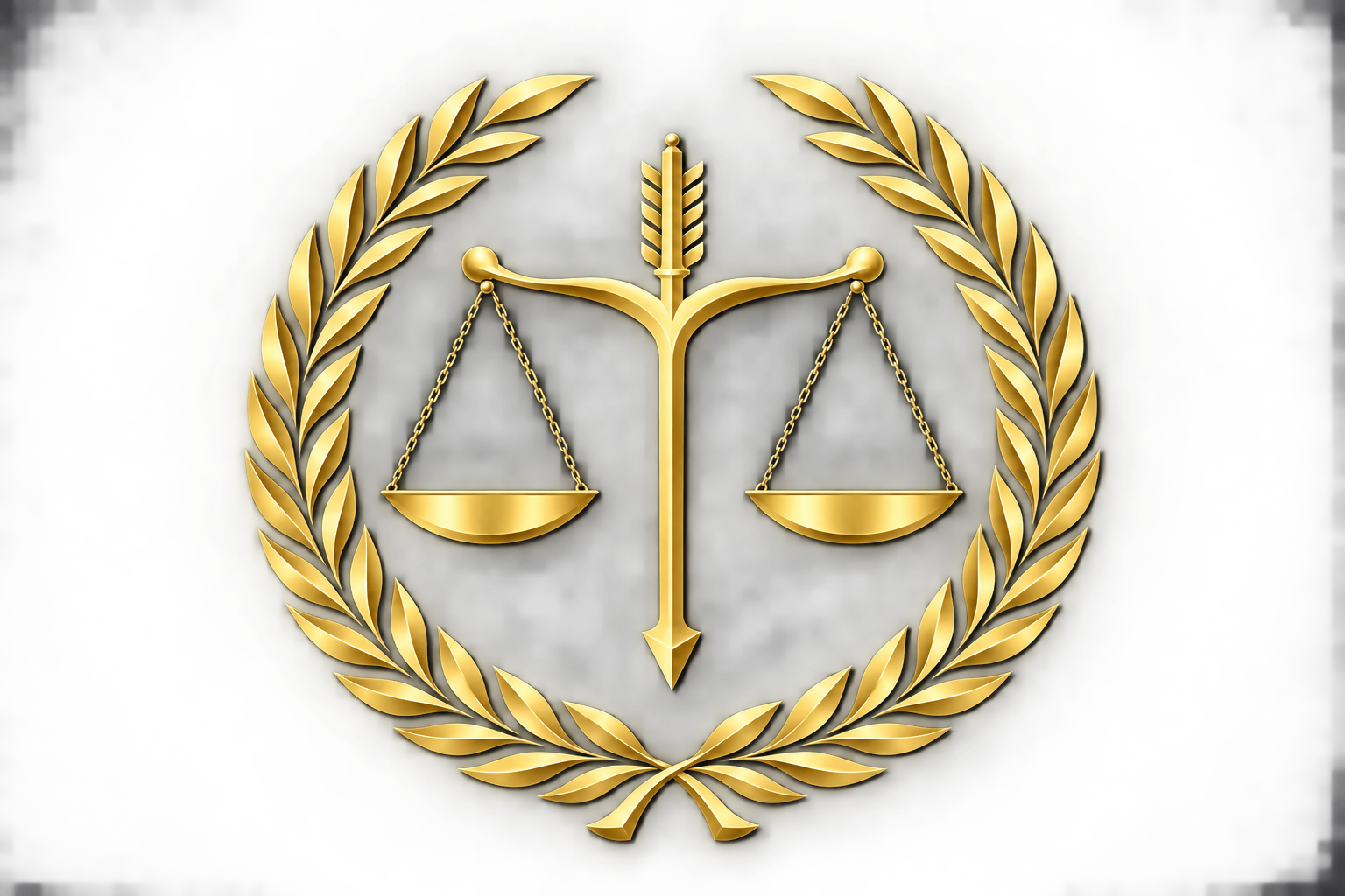 Emblema de la balanza de la justicia